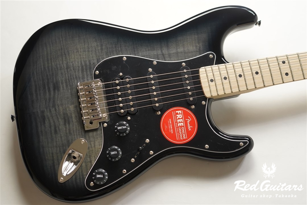 Squier by Fender AFFINITY SERIES STRATOCASTER FMT HSS - Black Burst | Red  Guitars Online Store